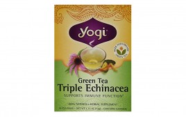 Yogi Green Tea Triple Echinacea   Box  16 pcs